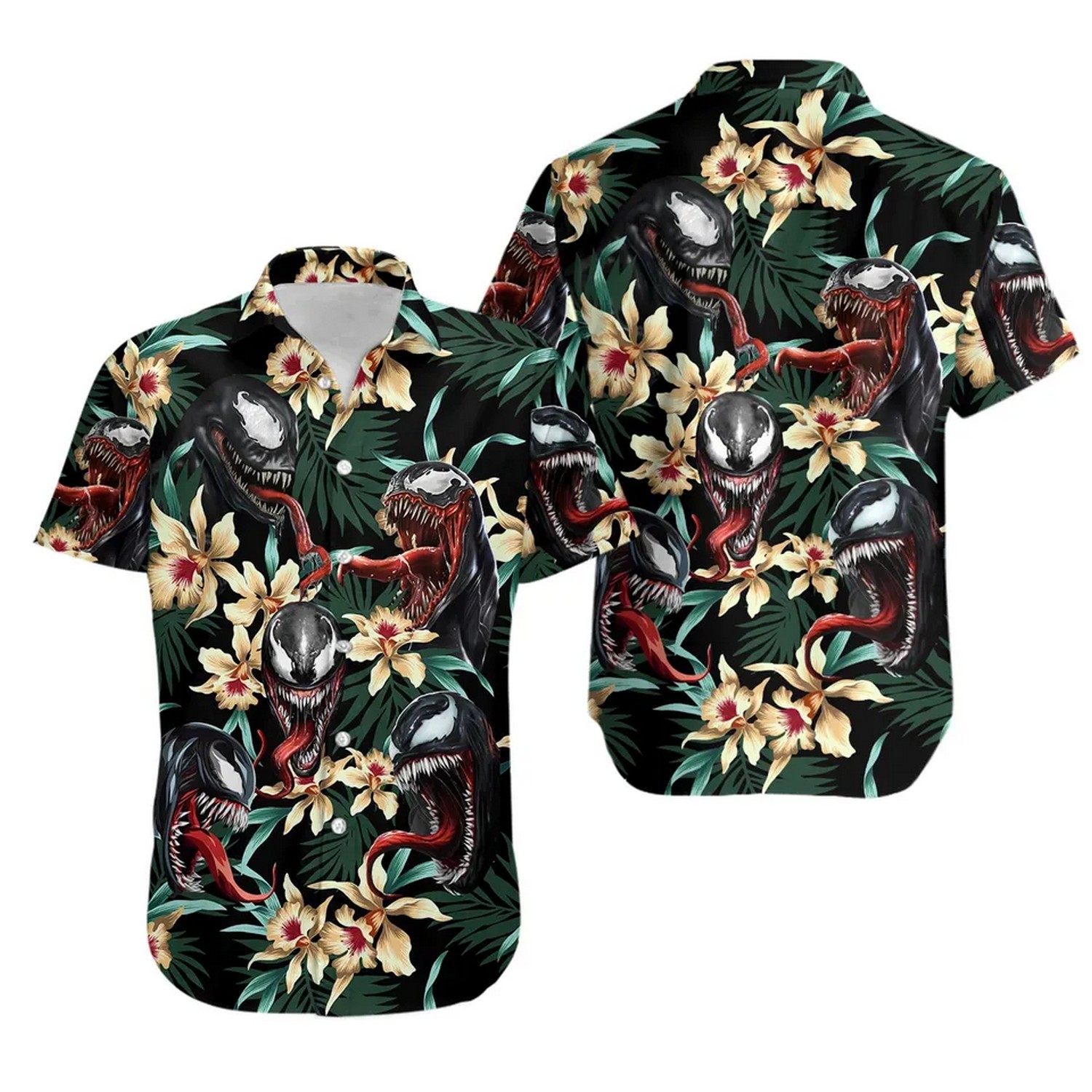 venom and orchid hawaiian shirt 82rxk