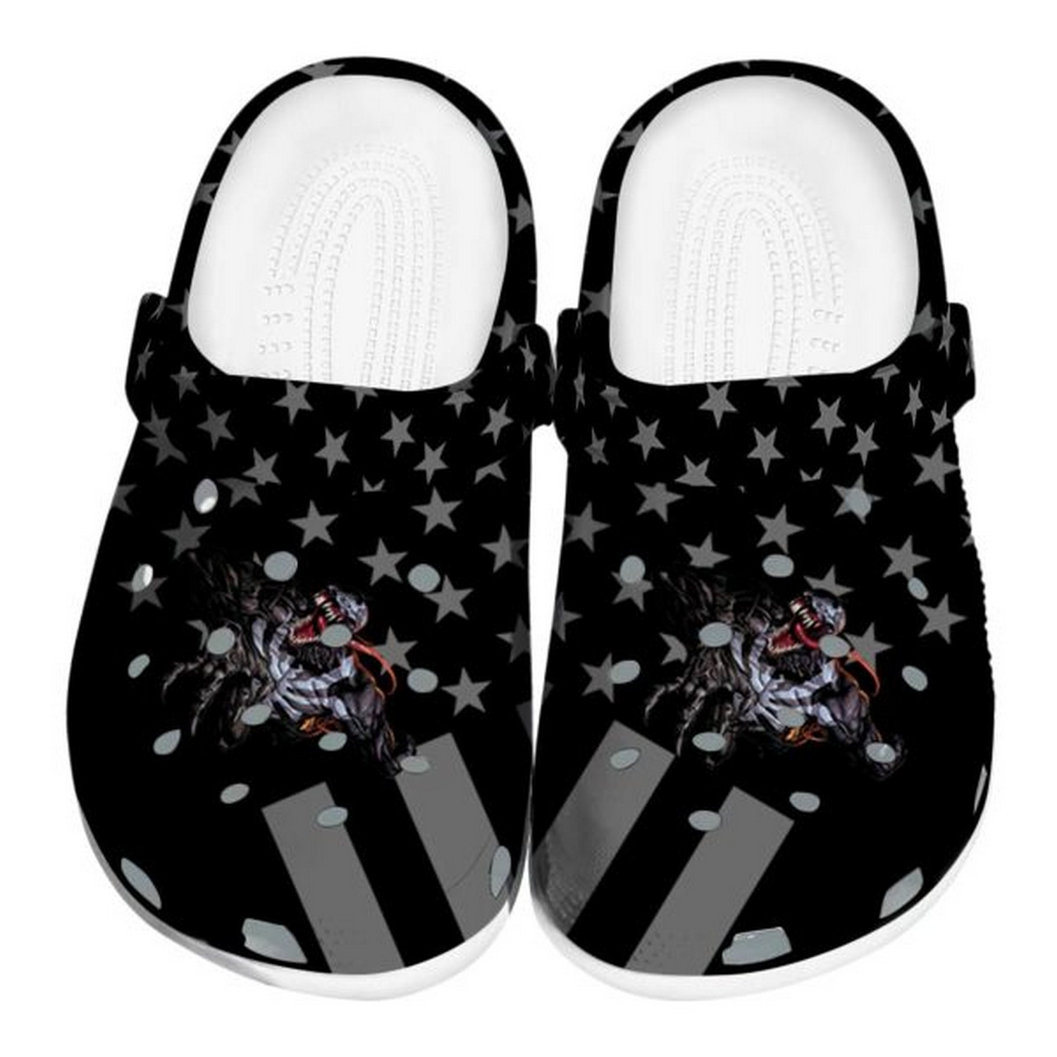 venom stellar stripes theme clogs for kids 26 adults e7m2q