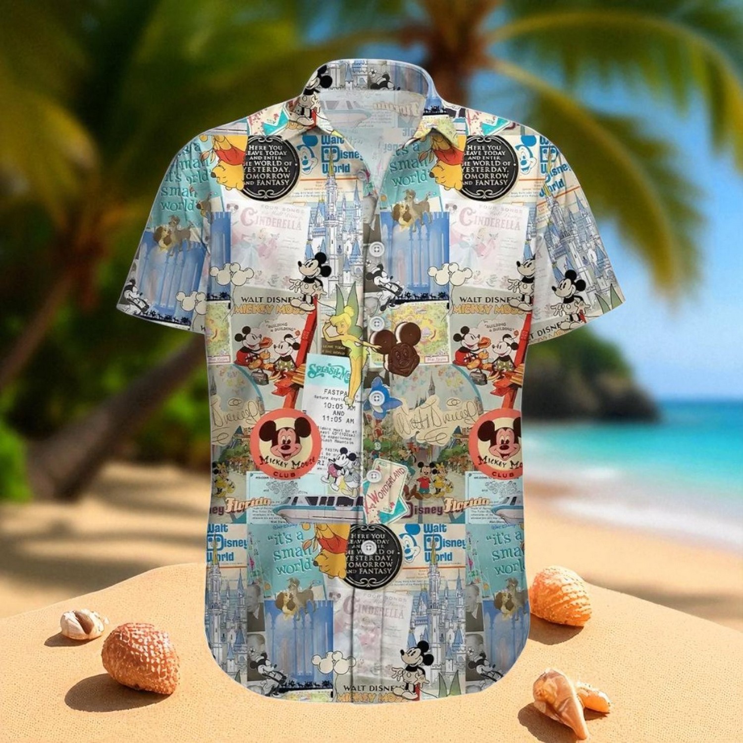 vintage disney mickey and friends hawaiian shirt ia6ra