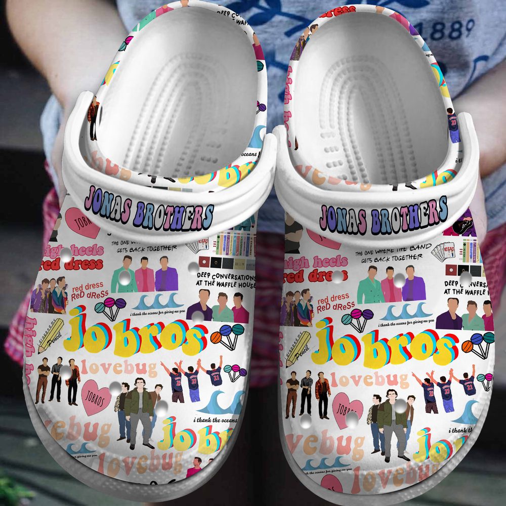 vivid color jonas brothers music clogs for kids and adults 25dh8