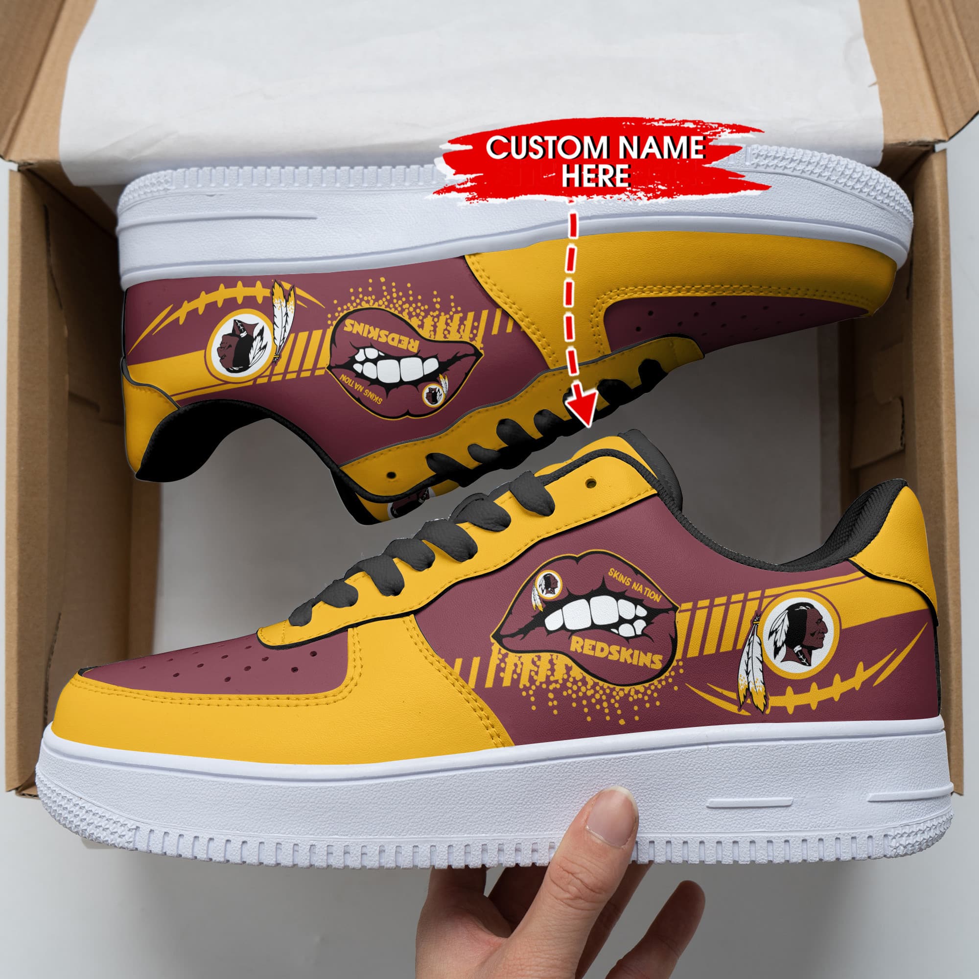 washington redskins personalized af1 shoes bg343 0mjy2