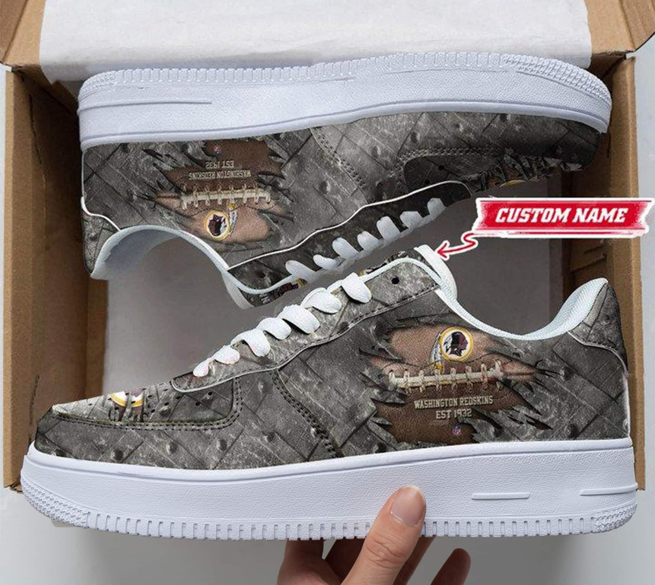 washington redskins personalized af1 shoes bg377 bi7jd