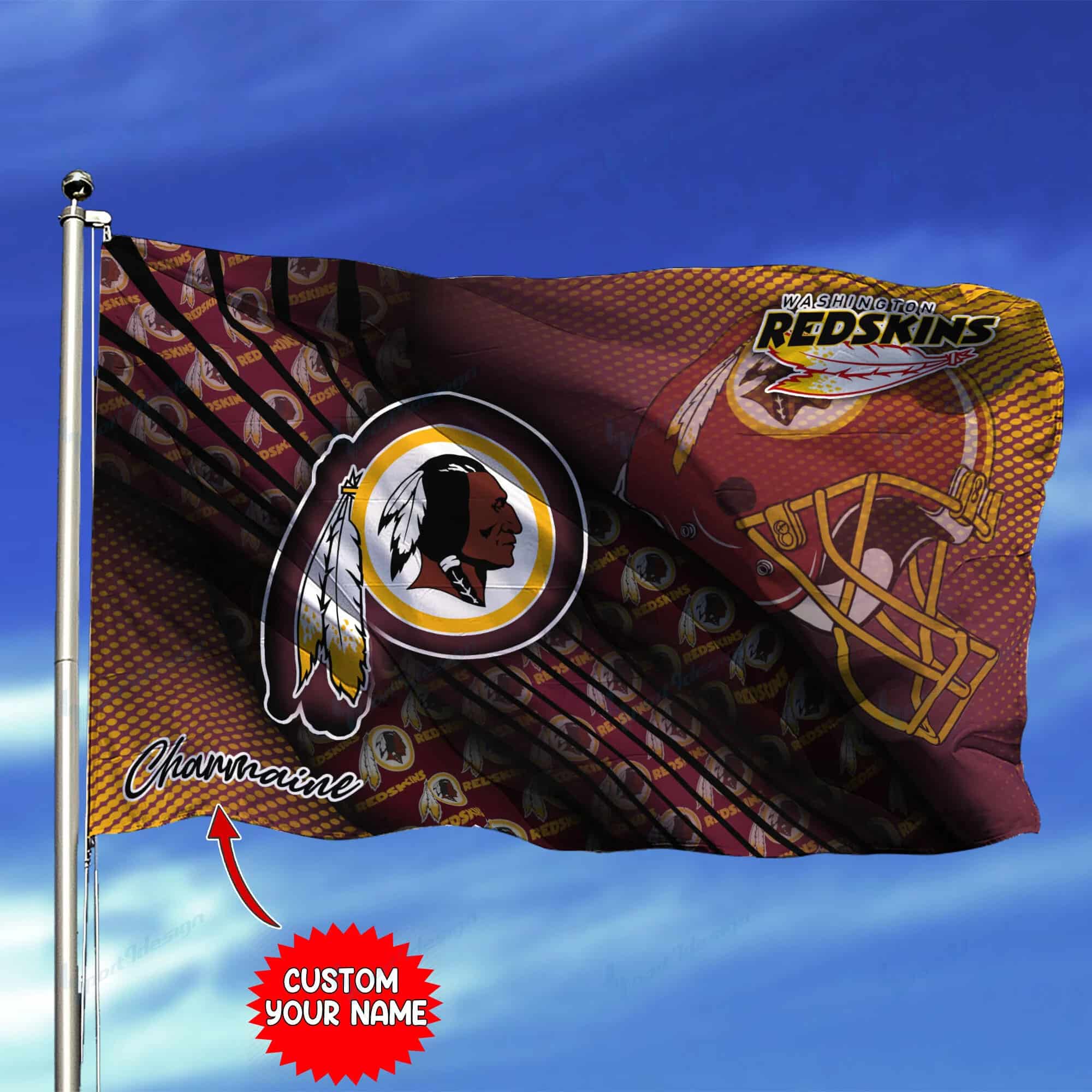 washington redskins personalized flag 236 u1nau