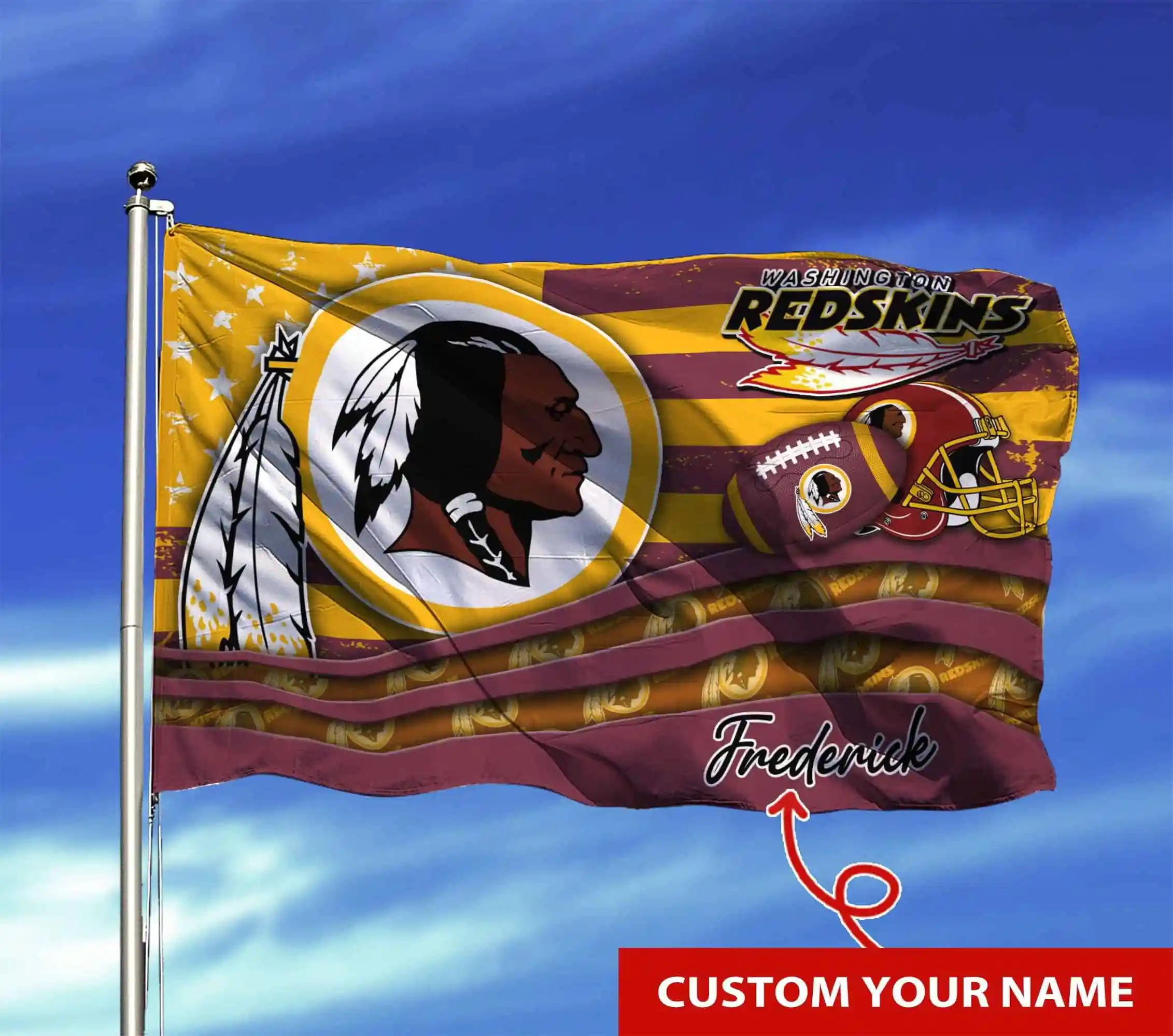 washington redskins personalized flag 31 hlvpk