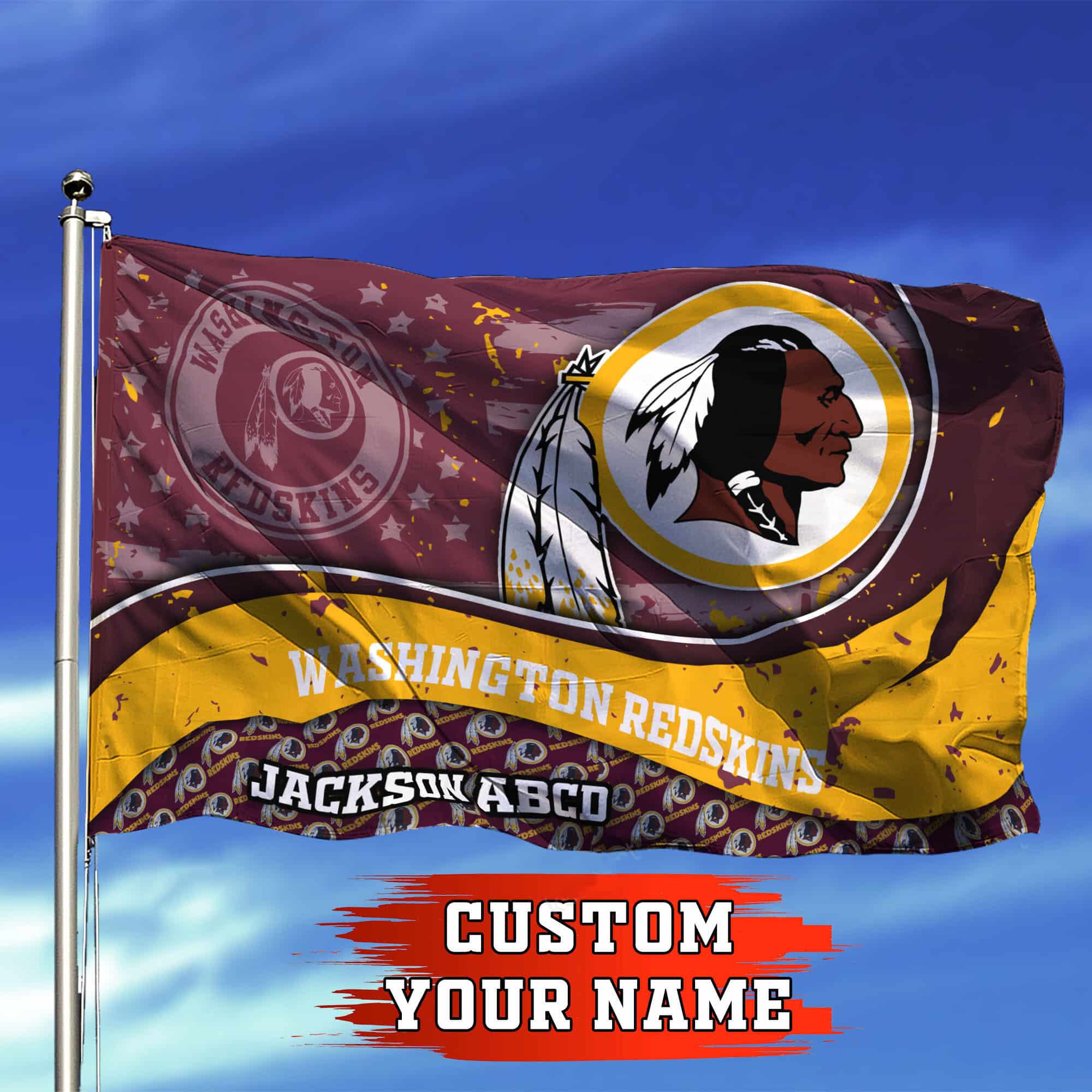 washington redskins personalized flag 335 hngrz
