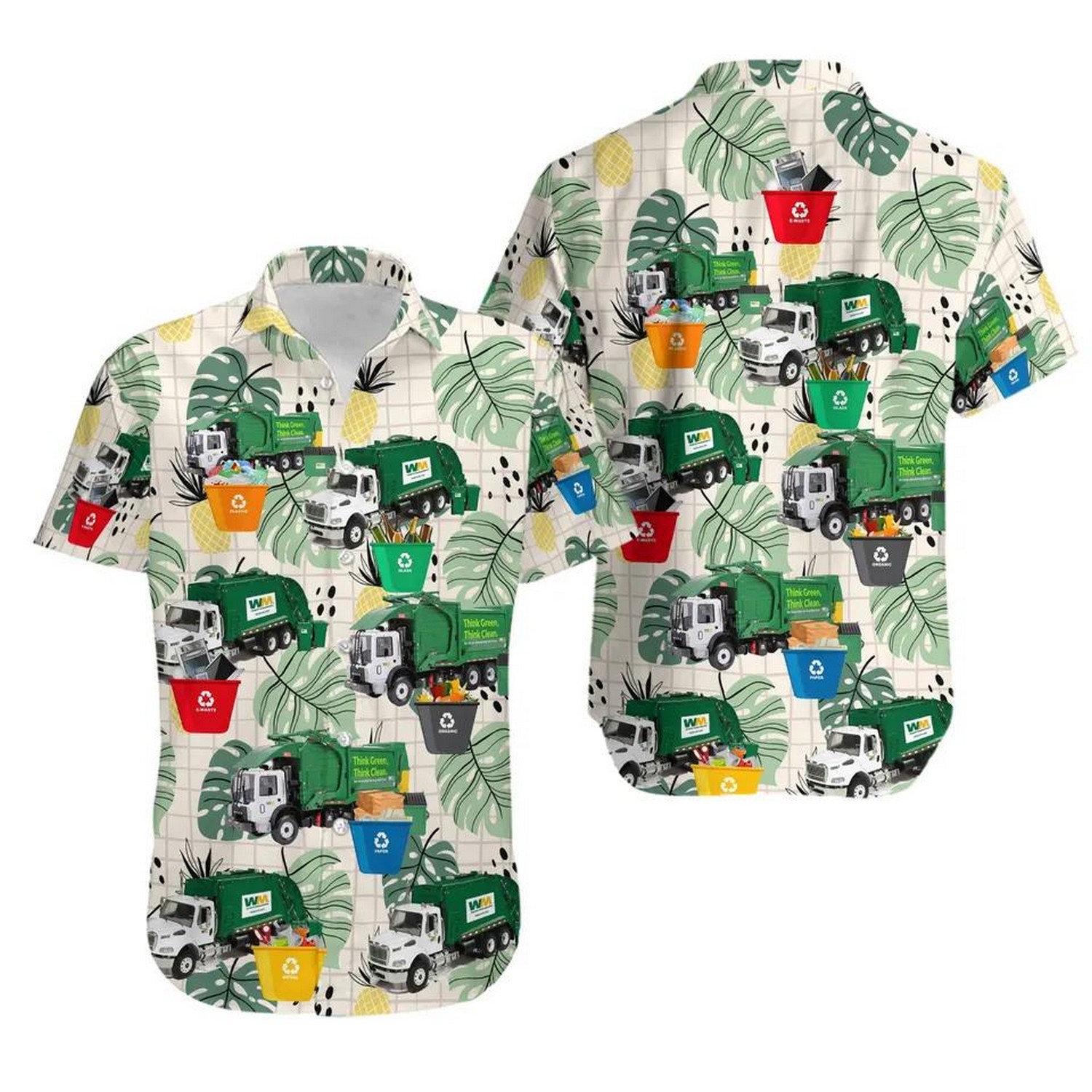 waste management tropical big leaf hawaiian shirt wr3mz