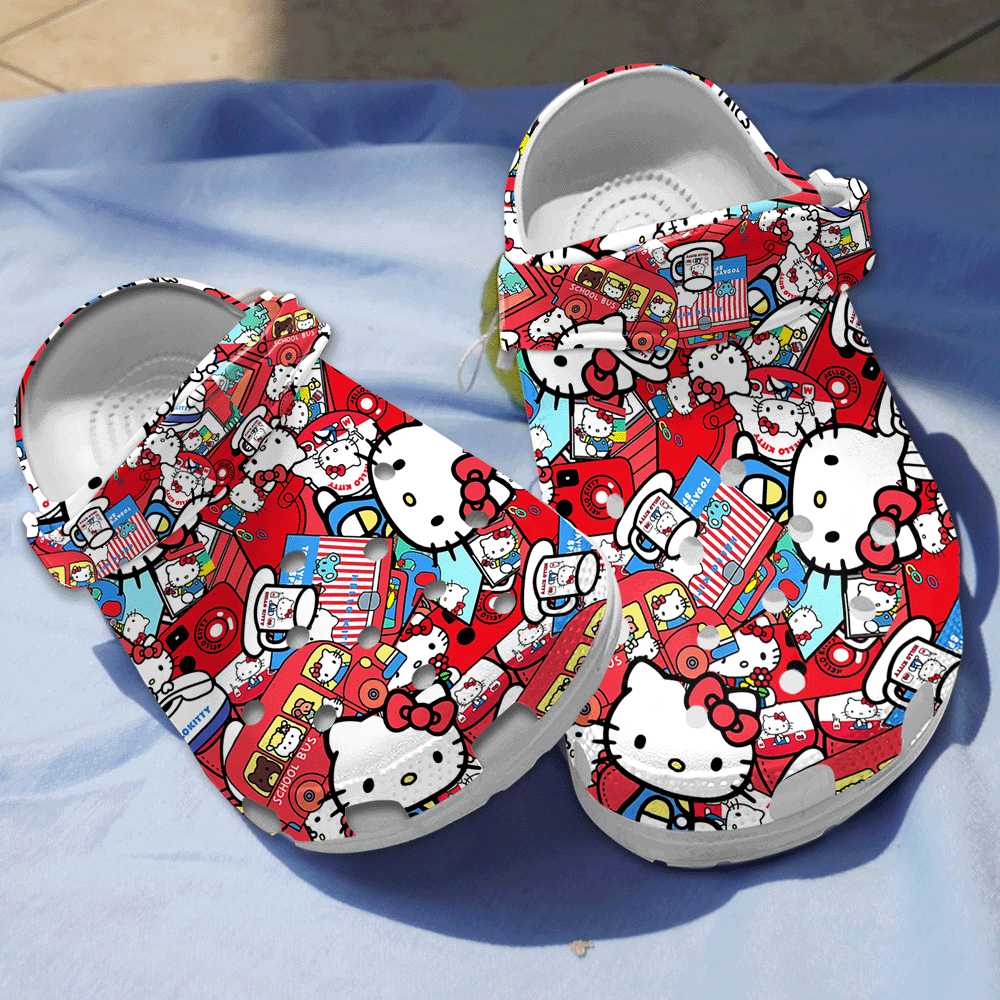 water proof and lightweight hello kitty red clogs for kids 26 adults r8ueu