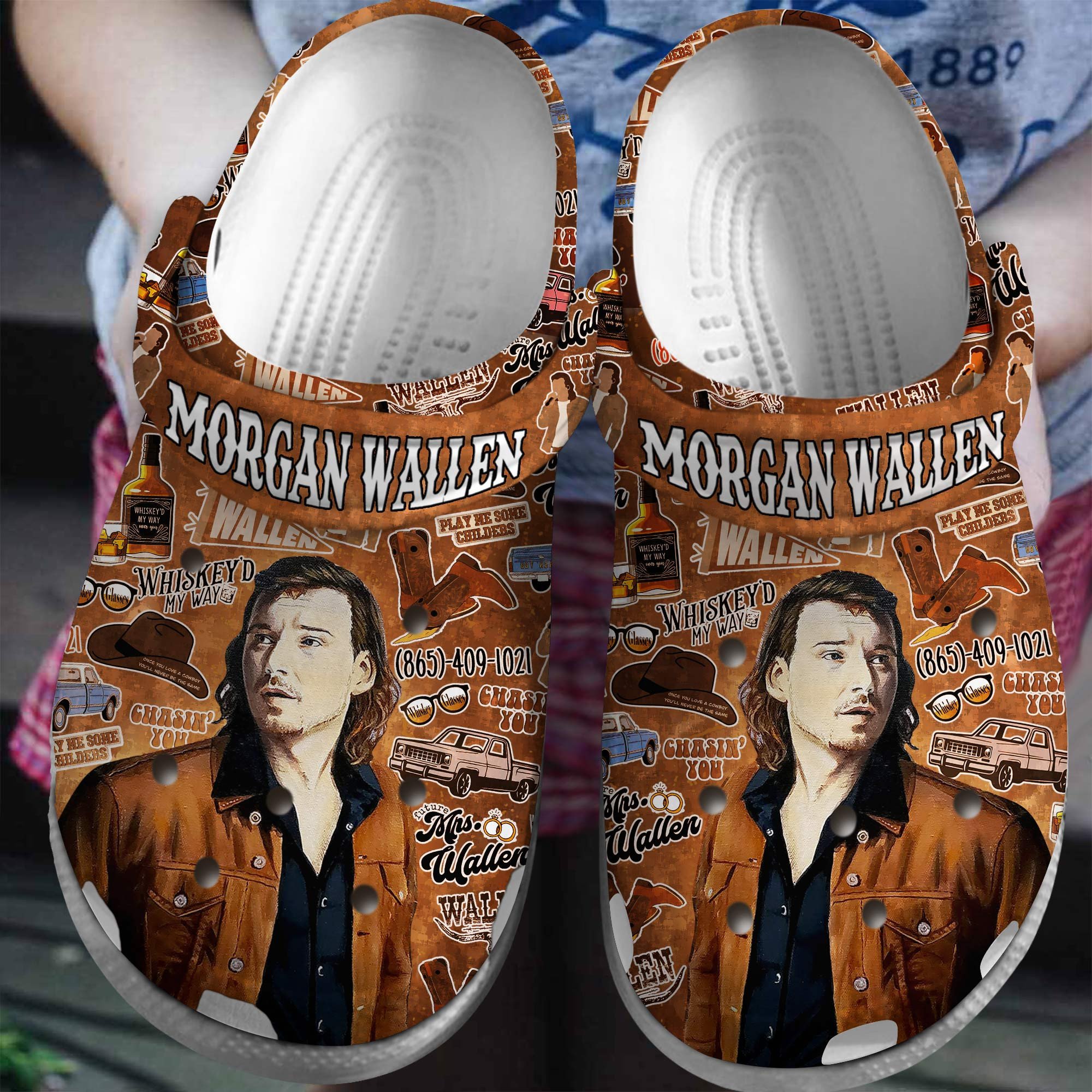 water proof morgan wallen brown clogs for kids 26 adluts snd8d