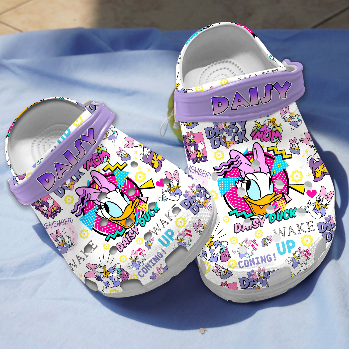 water proof slippers daisy duck pretty cartoon clogs for kids and adults i91qv