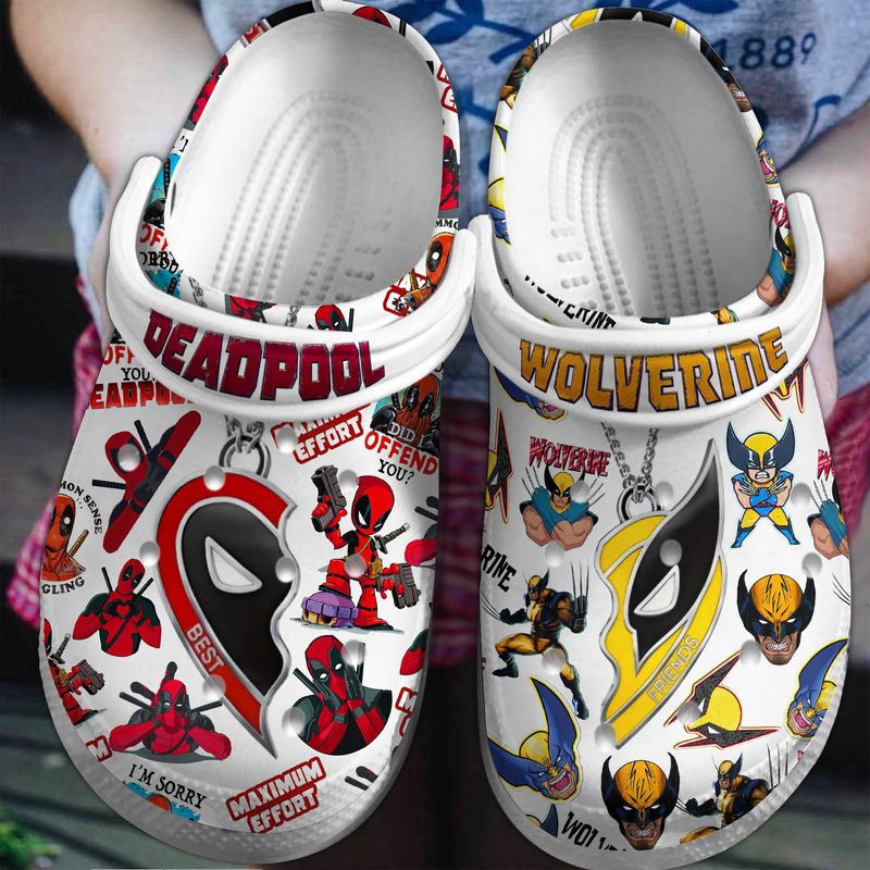 water resistant deadpool clogs for kids 26 adults 4lryl