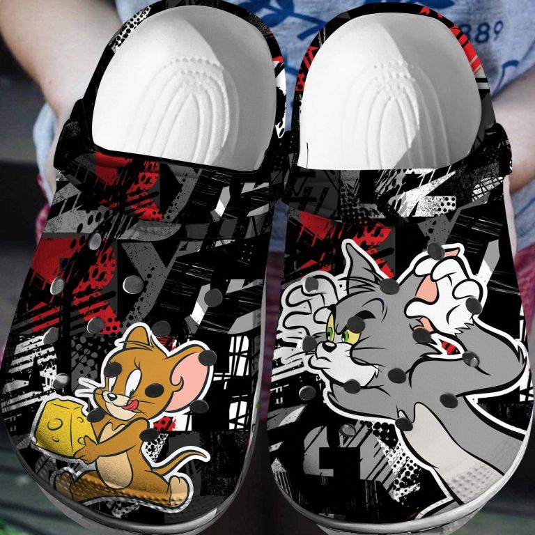 water resistant tom and jerry black clogs for kids 26 adults vdfa2