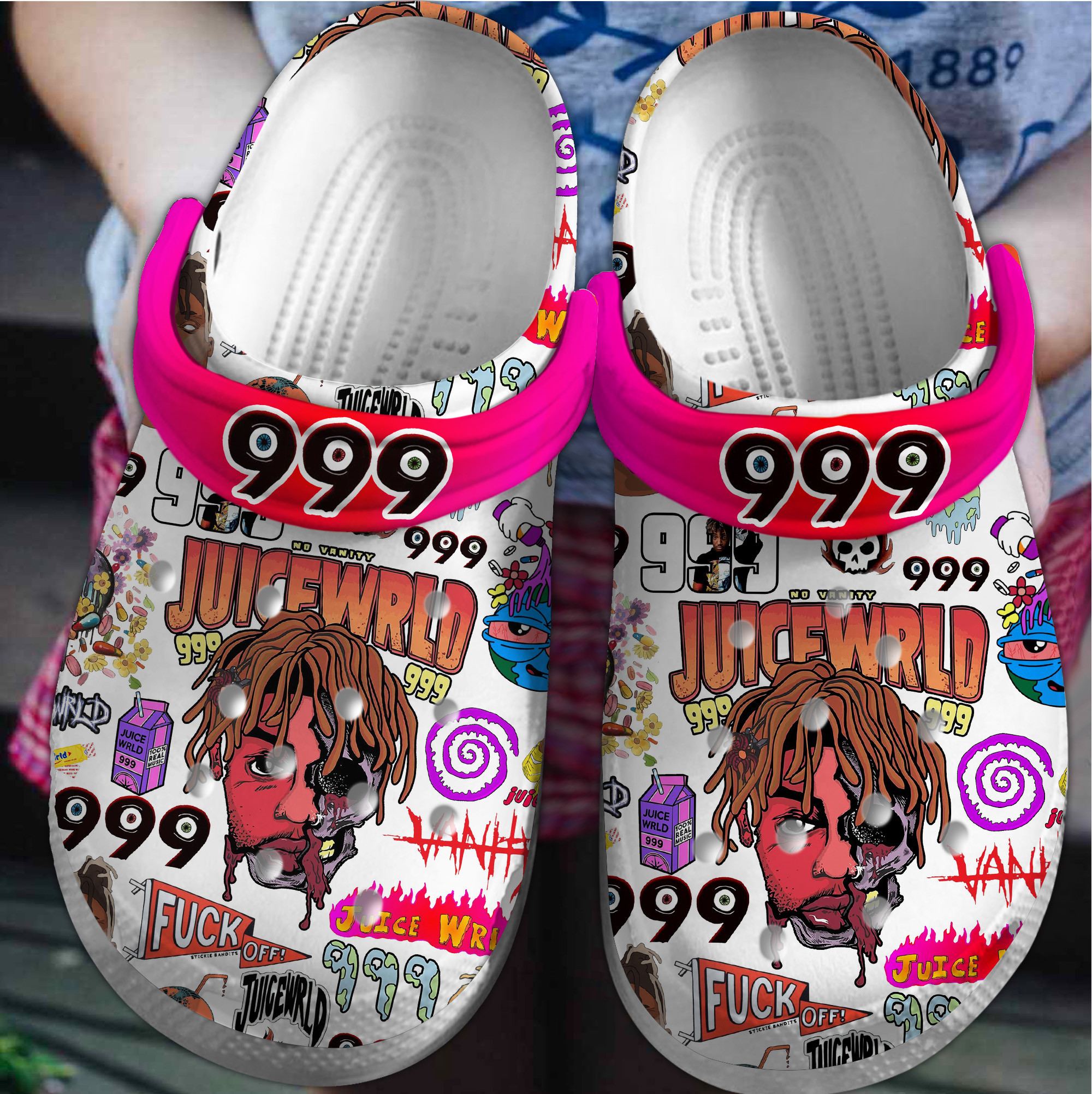 waterproof slippers 999 juice wrld music hot pink music clogs shoes wkh9j