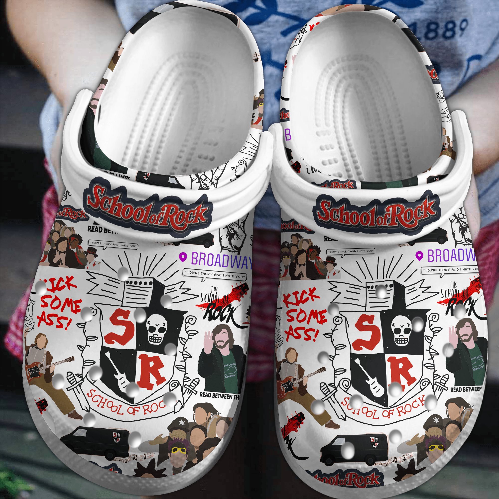 waterproof slippers school of rock movie clogs for kids and adults joi1n