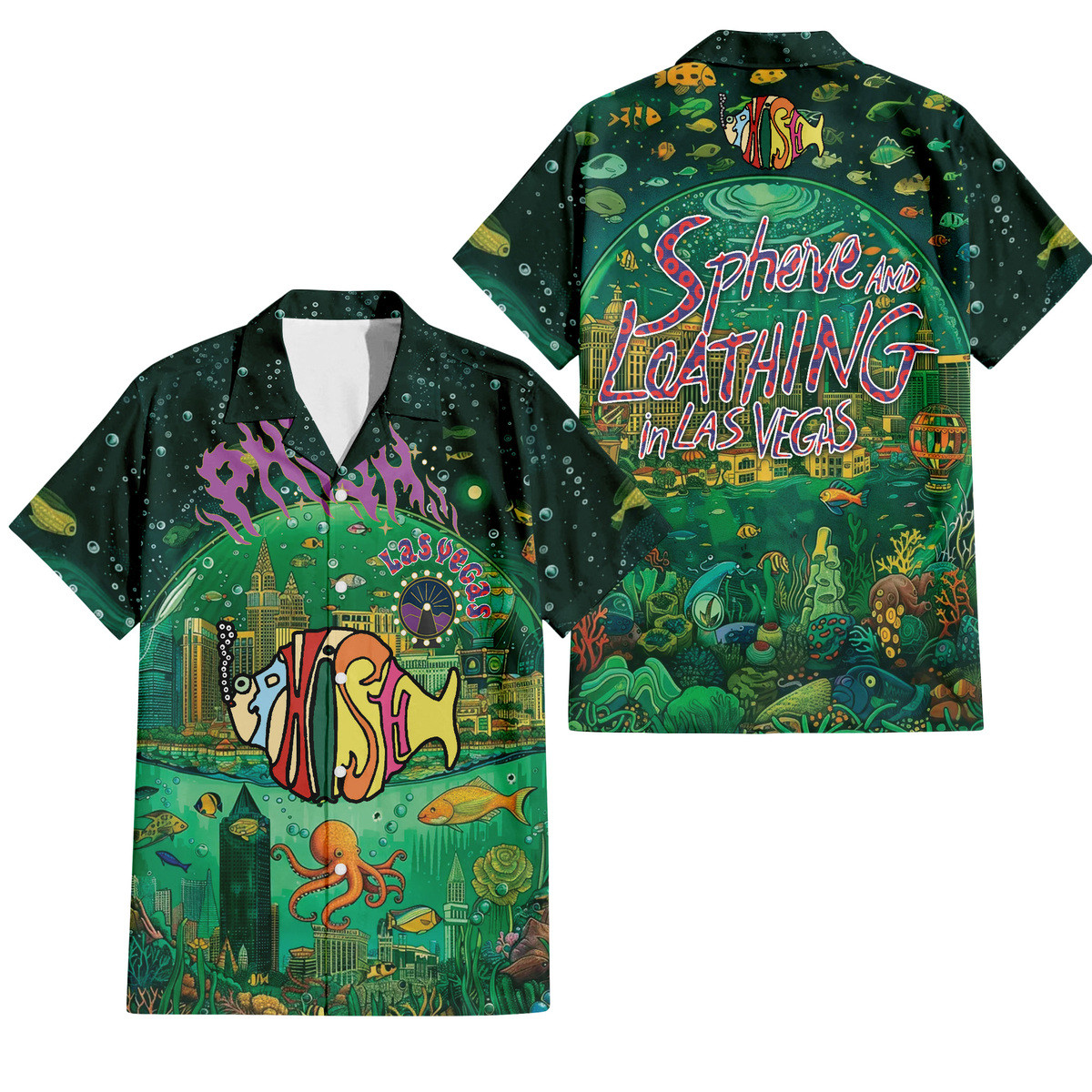 weird phish band unique design hawaiian shirt kxxo7