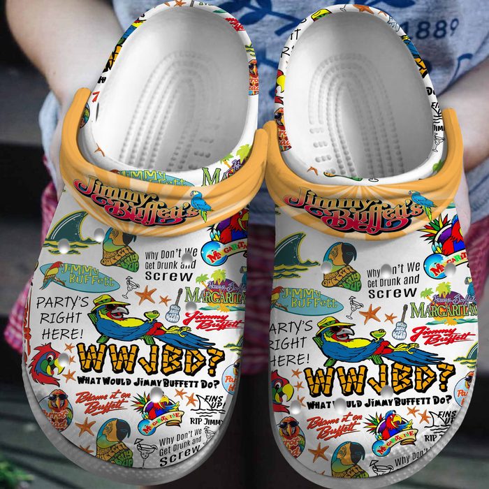 what would jimmy buffett do colorful music clogs shoes 2fmt0