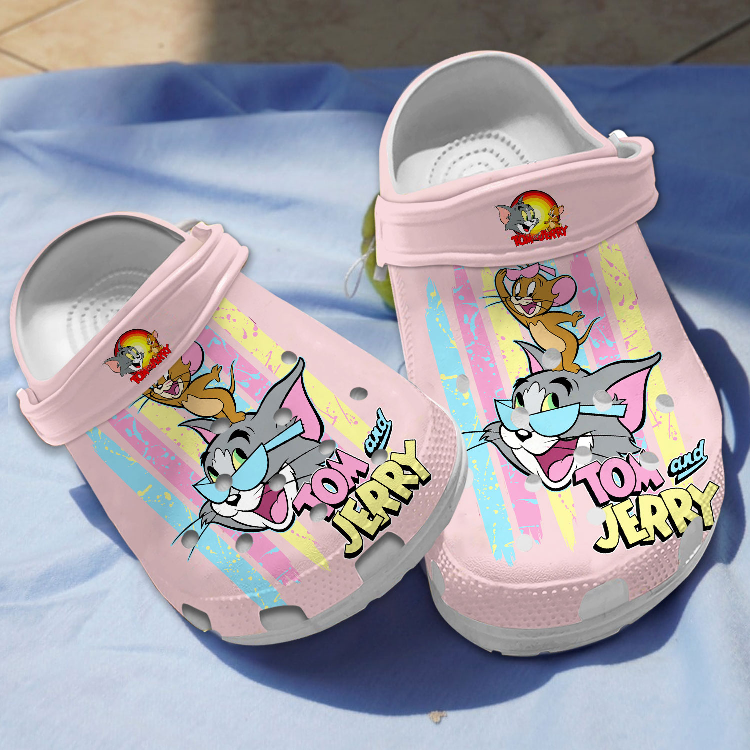 whimsical light pink sandals tom and jerry cartoon clog 247 support service sbrwa