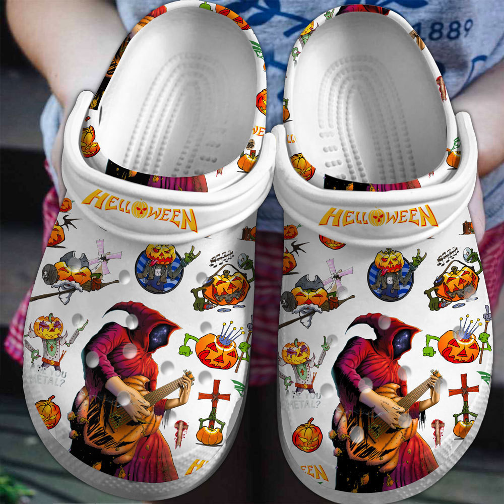 white soft music clogs helloween stylish shoes gntm4
