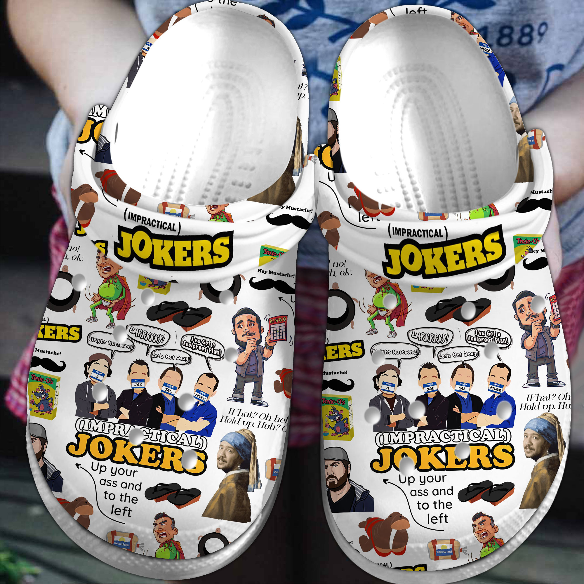 white soft shoes impractical jokers reality show clogs for kids and adults qwmur