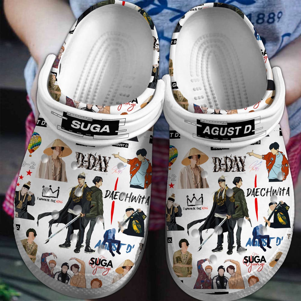 white soft shoes suga bts music clogs for kids 26 adults akjve
