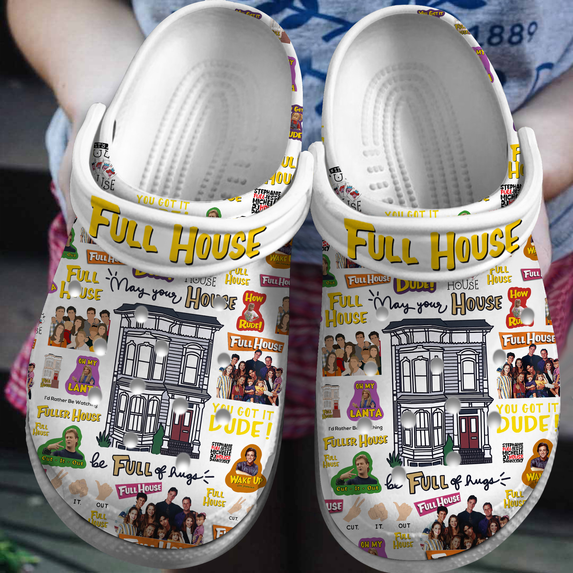 white soft slippers fuller house movie clogs fast shipping worldwide cmrzc