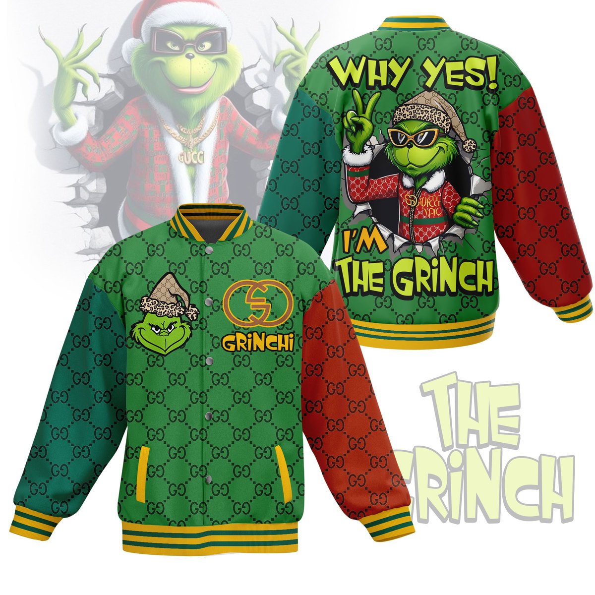 why yes im the grinch unique grinchi baseball jacket v8a4x