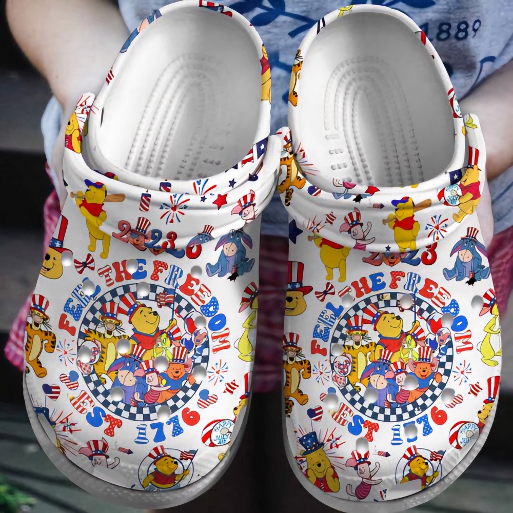 winnie the pooh feel thr freedom white clogs for kids and adults sdbfz