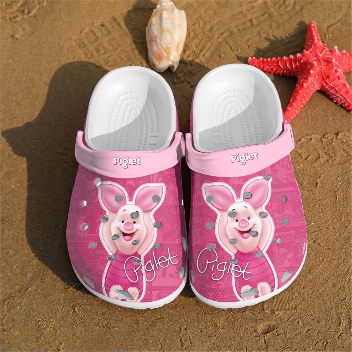 winnie the pooh prrety piglet pink clogs for kids and adults rtclc