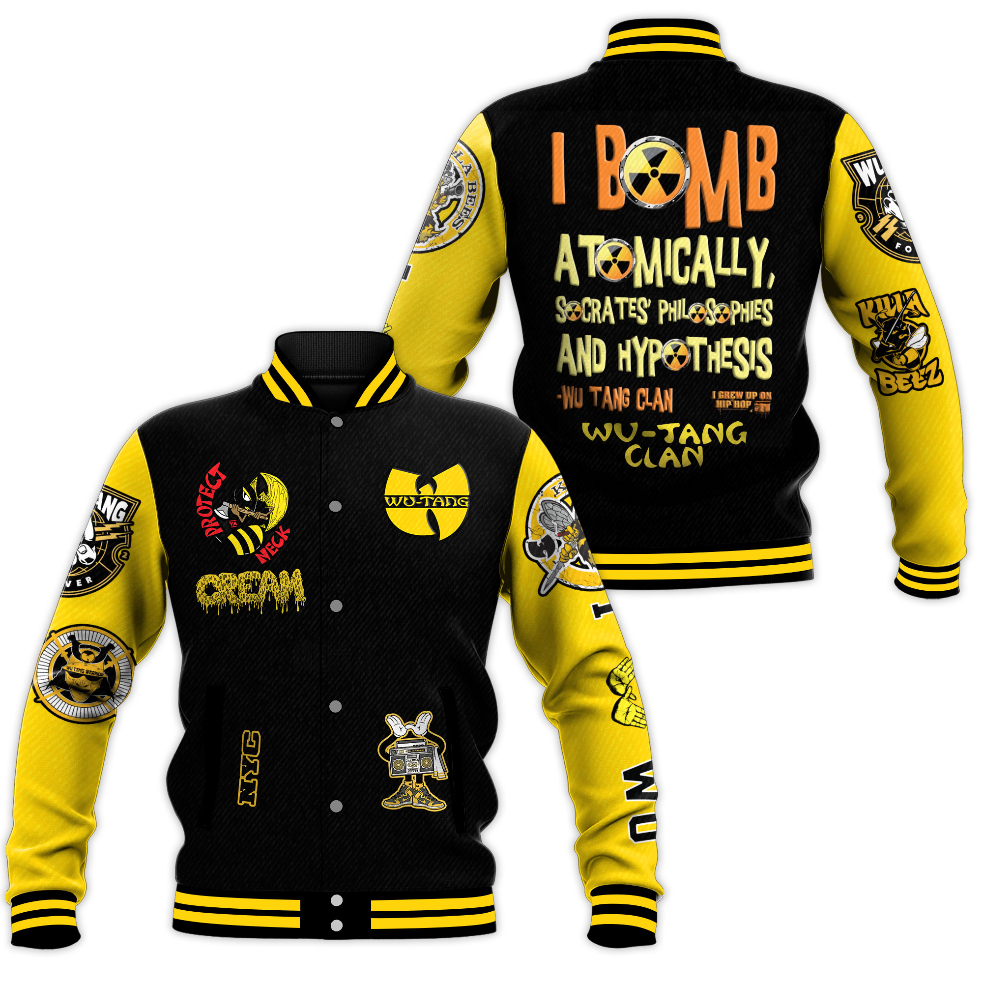 wu tang clan unisex kula beez baseball jacket ggmf0