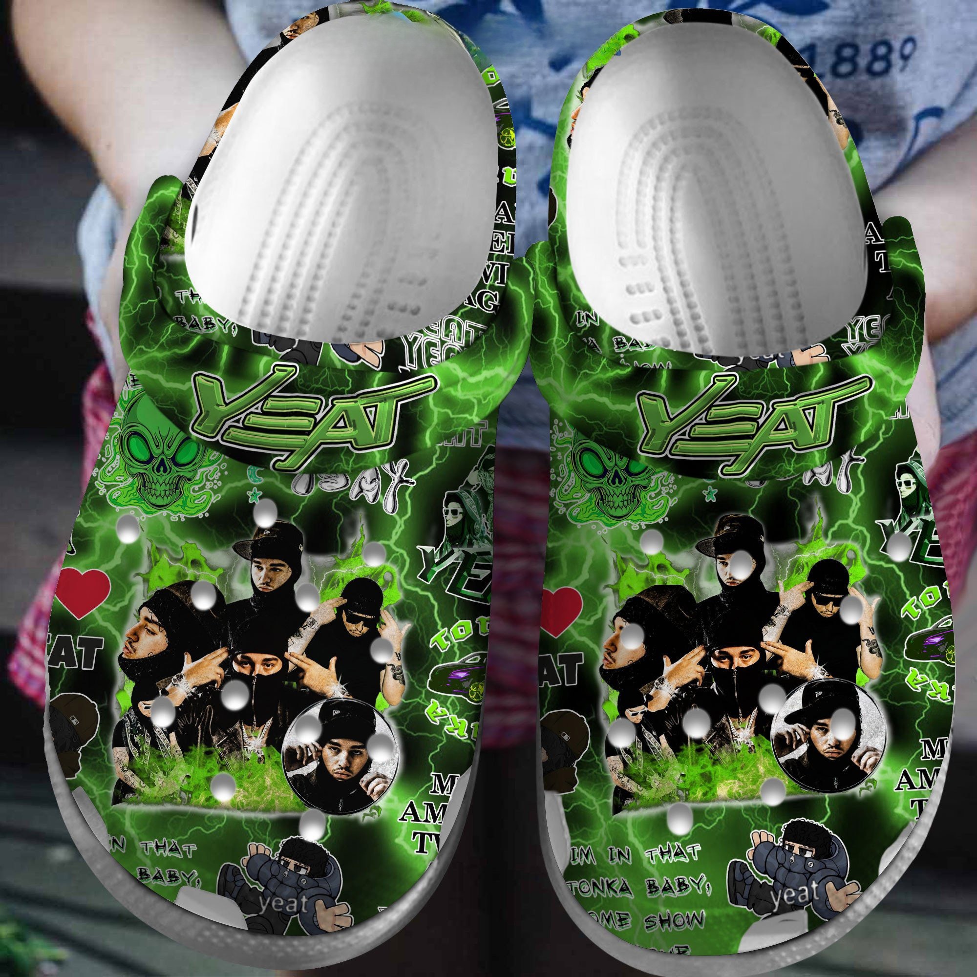 yeat american rapper music green clogs fast shipping clogs n79hm