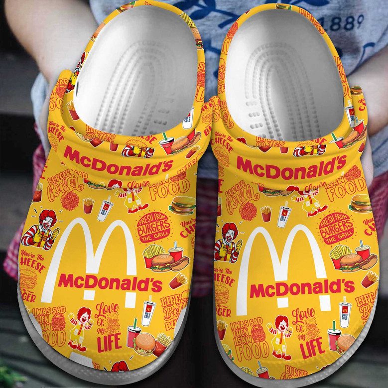 yummy yellow slippers mcdonald food clogs for kids and adults b684t