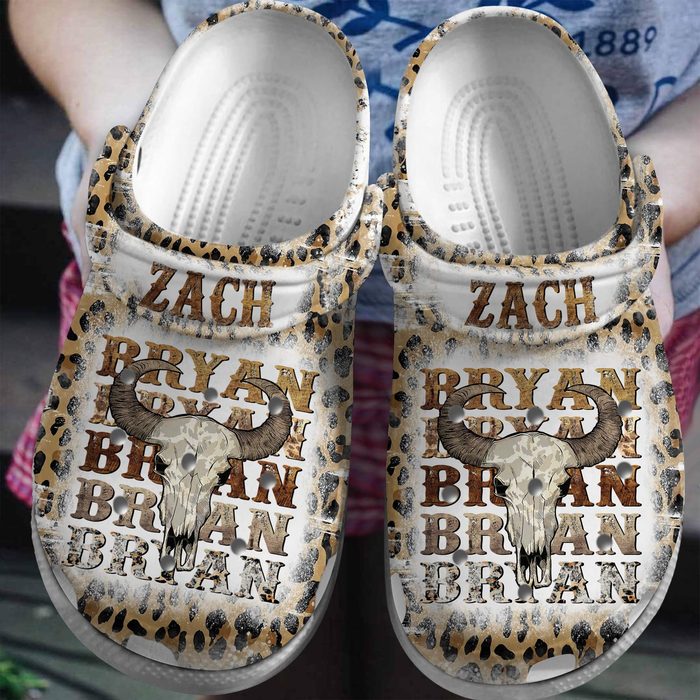 zach bryan cow skull unisex music clogs soft 26 comfortable outdoor walking cjkmt