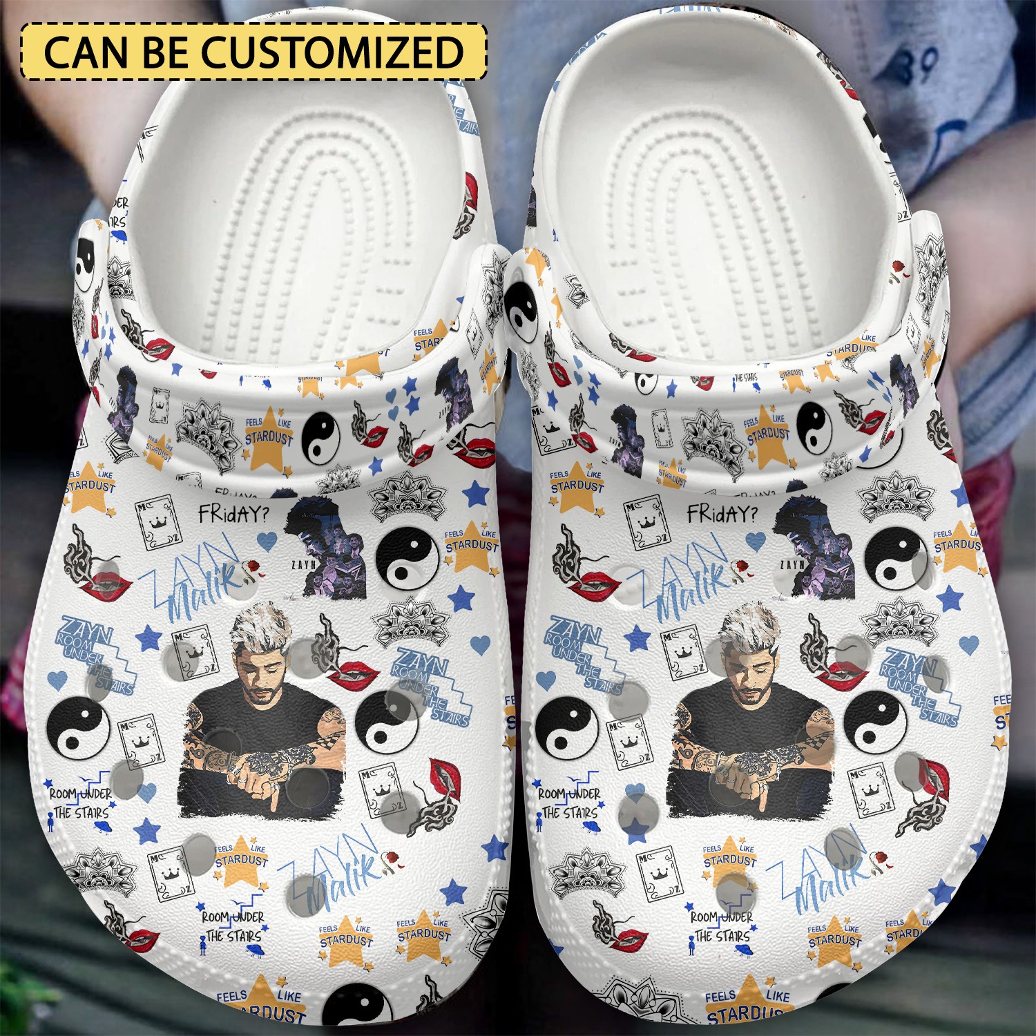 zayn malik music white clogs for kids and adults fast shipping zgrq1