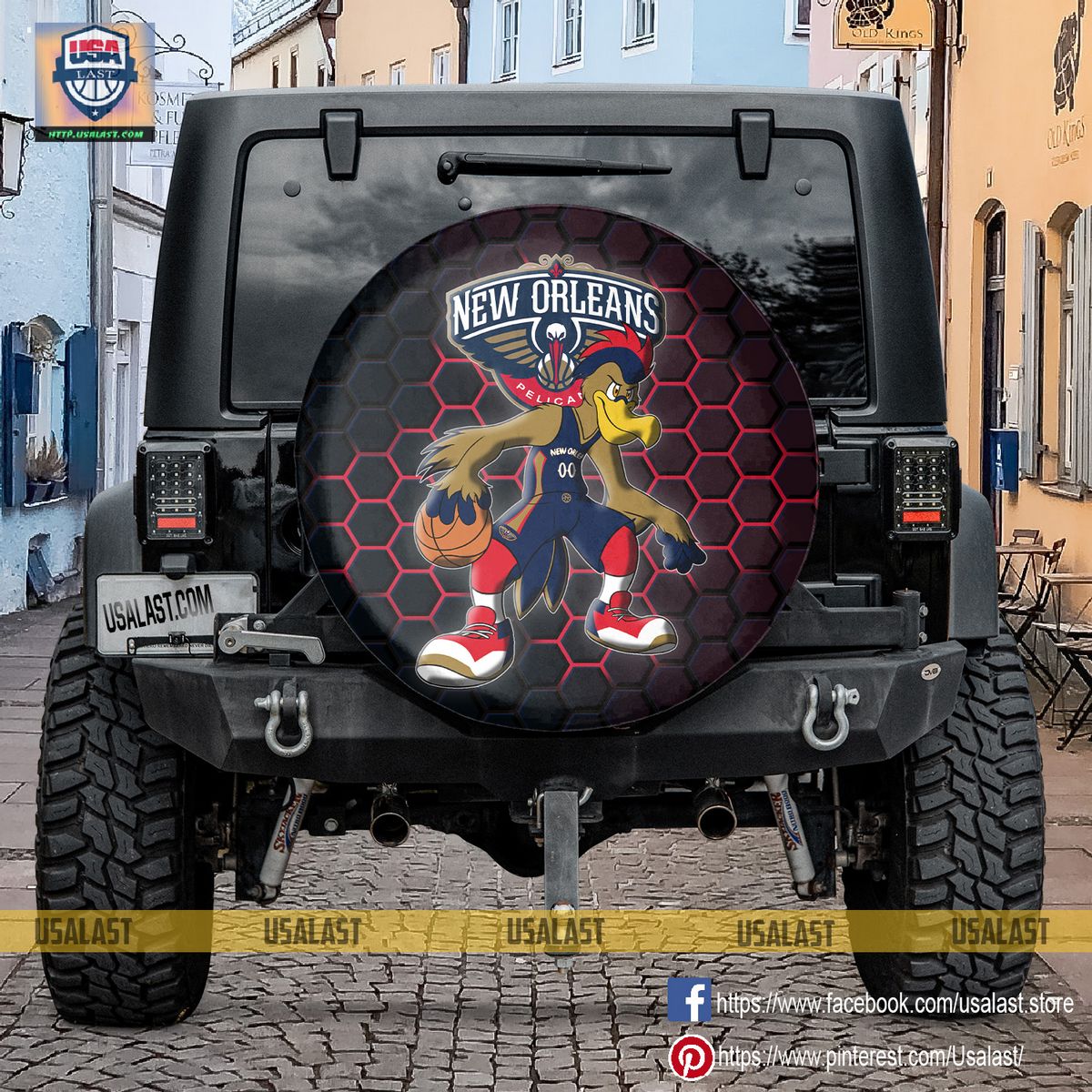 00bqnizE new orleans pelicans nba mascot spare tire cover 3 j1yMQ