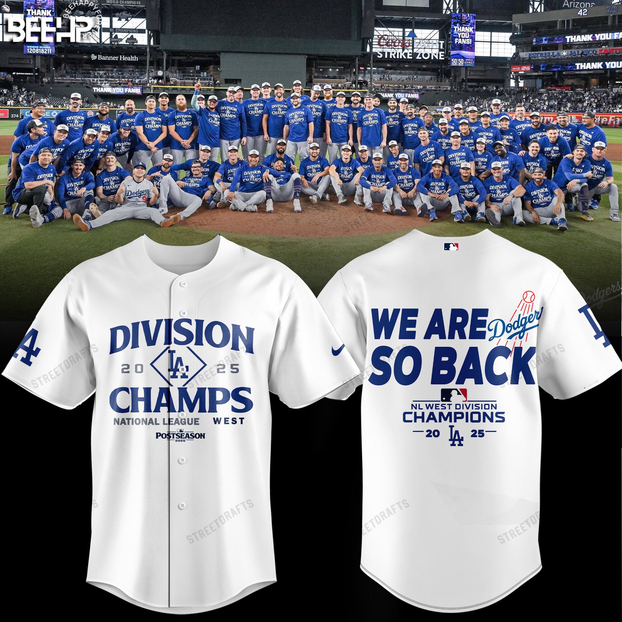 Los Angeles Dodgers 2025 National League Champions Limited Edition Jersey