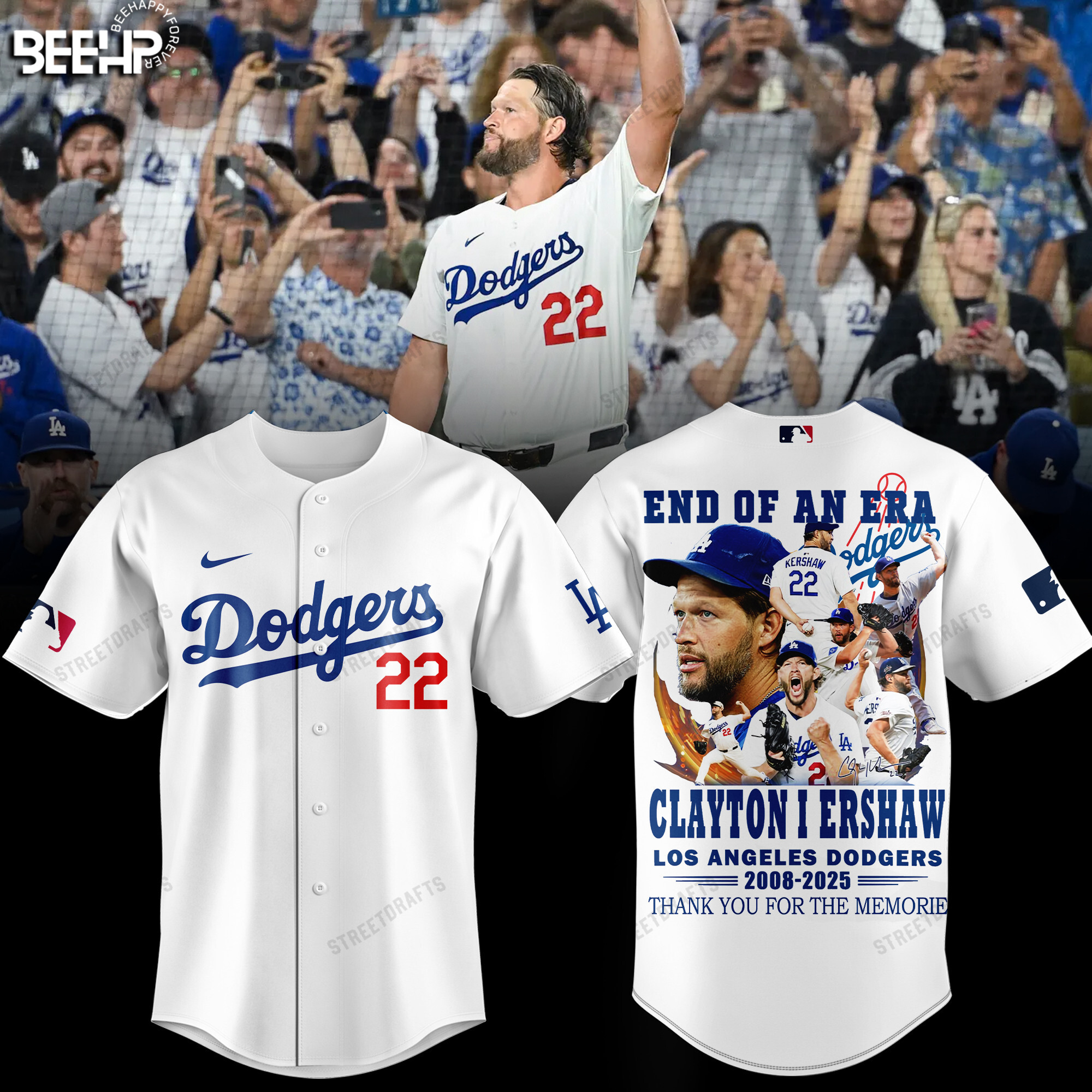 Los Angeles Dodgers x Clayton Kershaw ?Thanks for the Memories? Limited Jersey