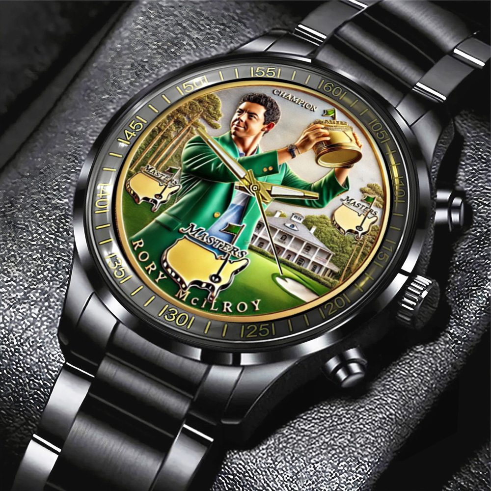 2 Masters Tournament x Rory McIlroy Black Stainless Steel Watch MAITM10732