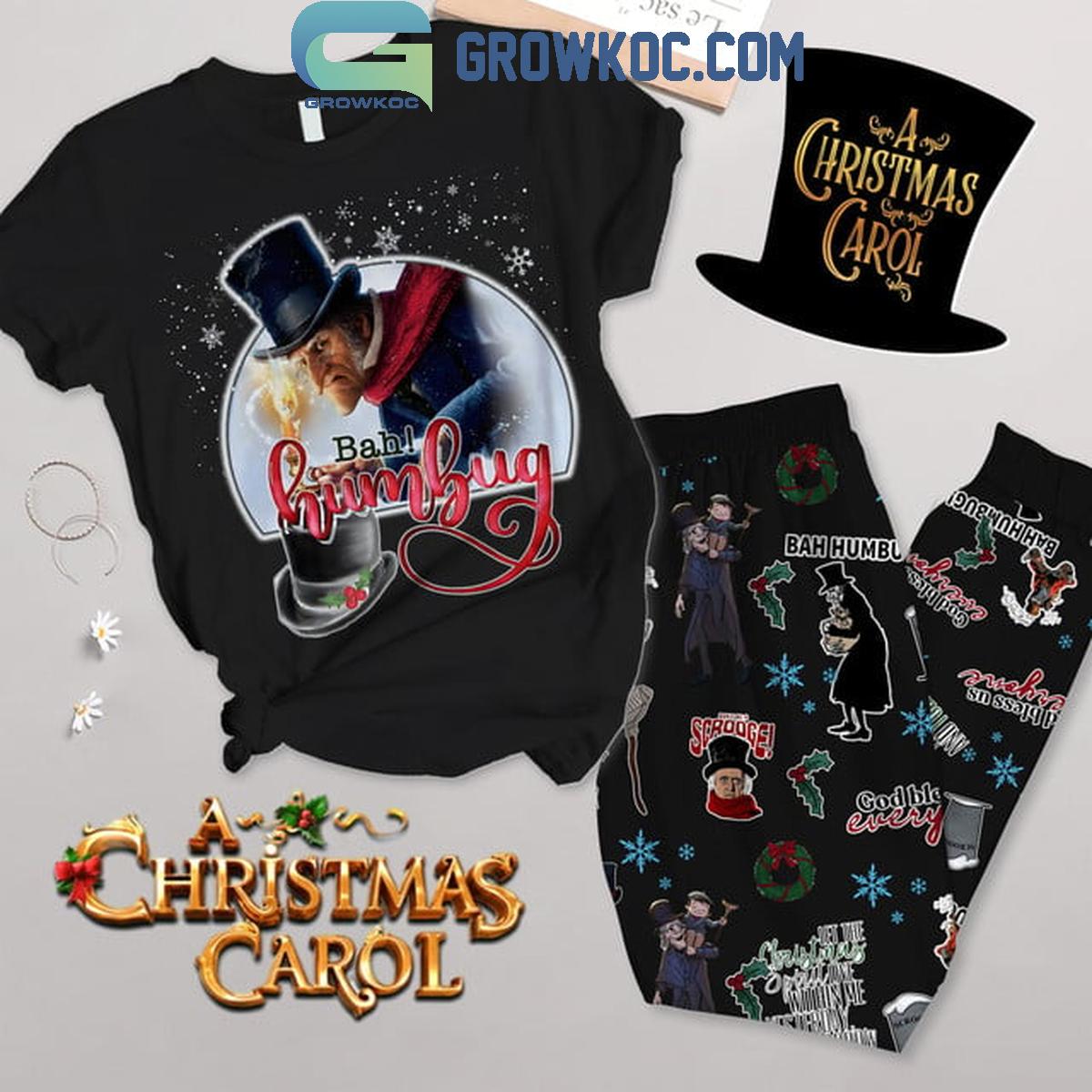 A Christmas Carol Bah Humbug Fleece Pajamas Set 1 1WpF9