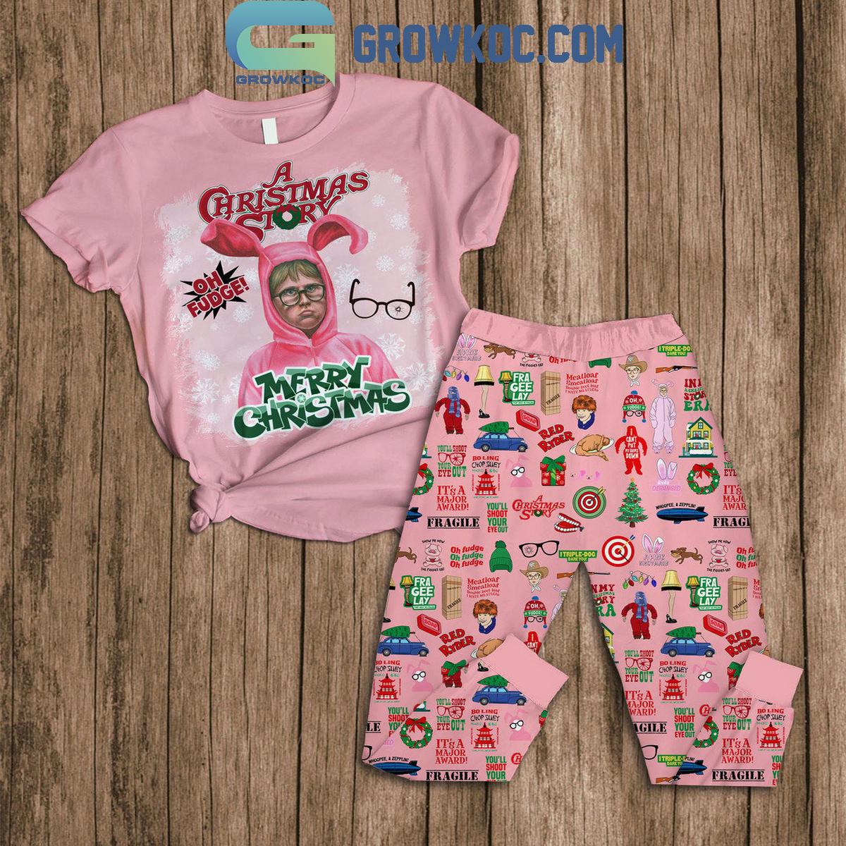 A Christmas Story Merry Christmas A Red Ryder Fleece Pajamas Set 1 N4Bd0