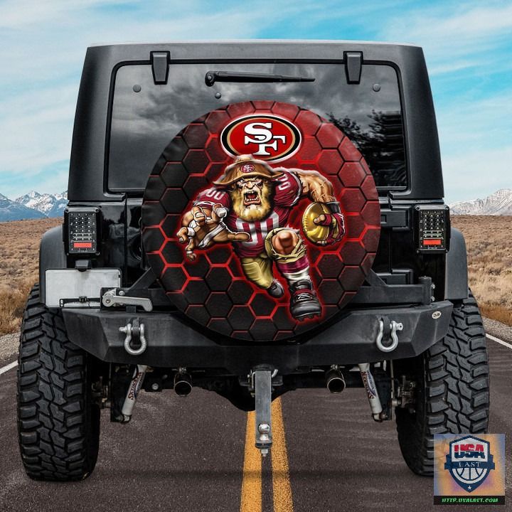 A9CIg8SD BDT270522 65xxxSan Francisco 49ers NFL Mascot Spare Tire Cover