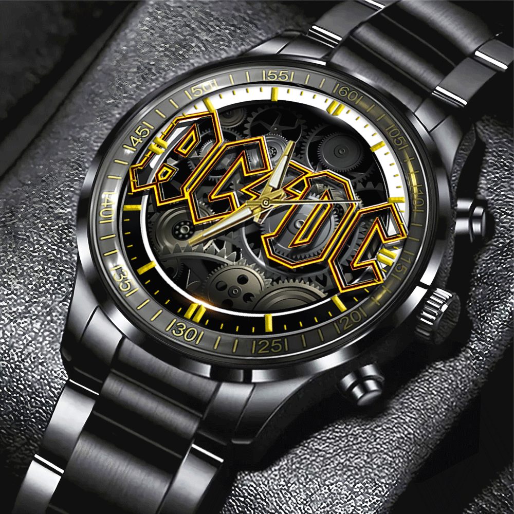 ACDC Black Stainless Steel Watch ANHNV6161 2