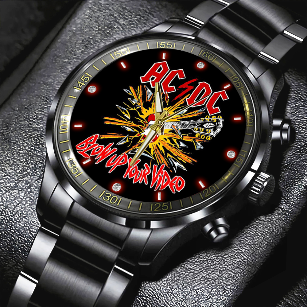 ACDC Black Stainless Steel Watch GNE PANH 1 1