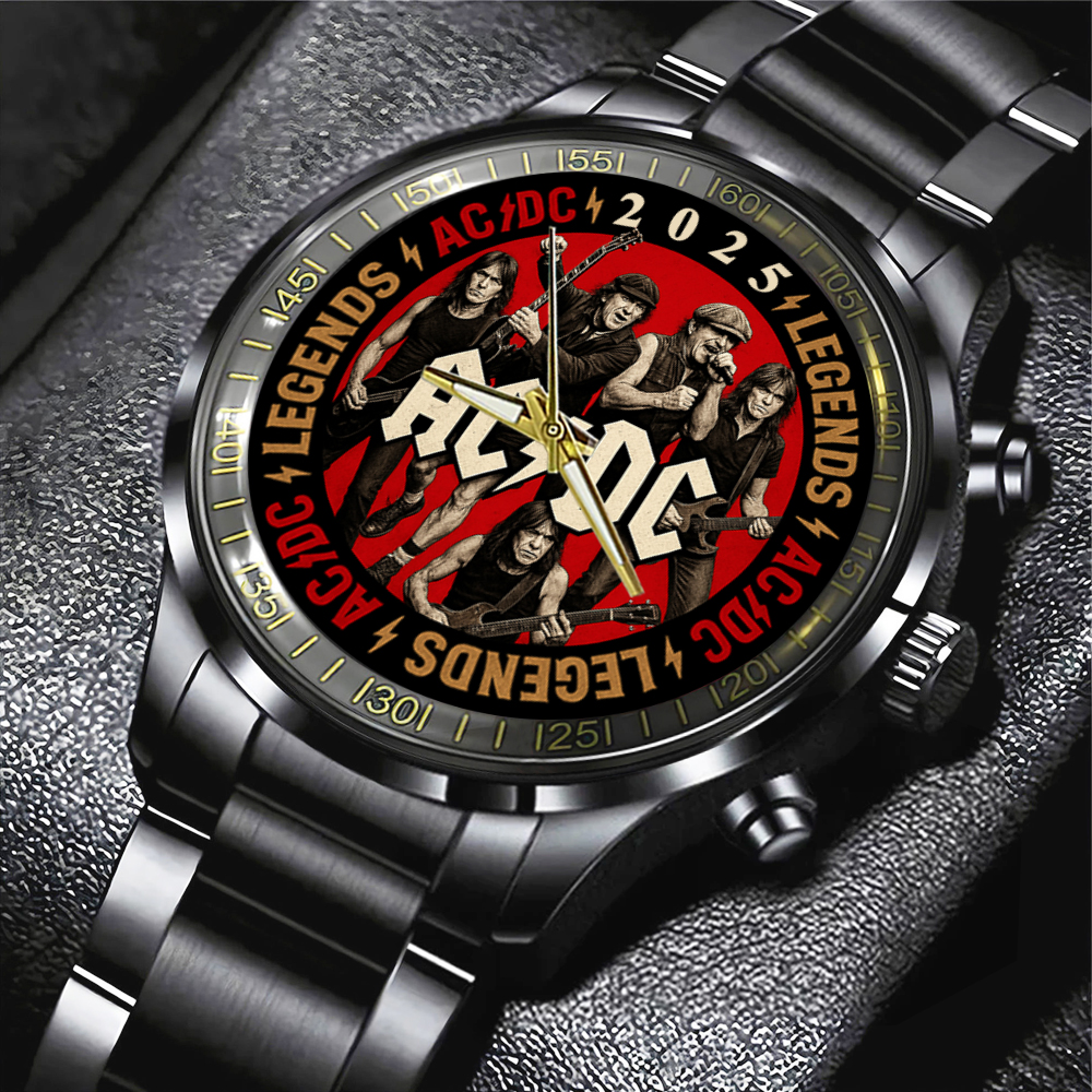 ACDC Black Stainless Steel Watch GNENEW274
