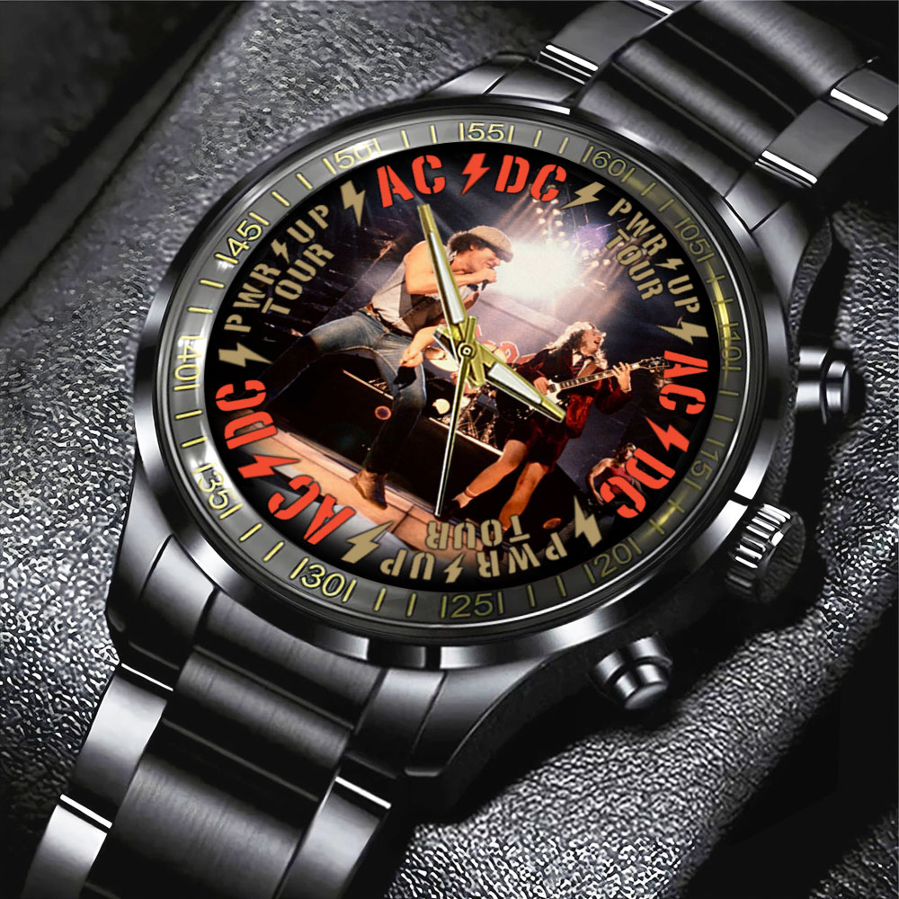 ACDC Black Stainless Steel Watch MAITM7449 Linh