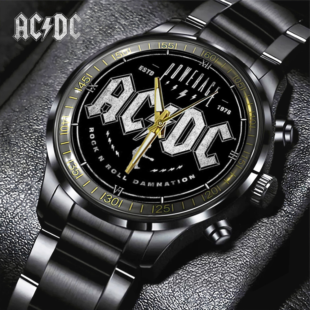 ACDC Black Stainless Steel Watch GNE1232 mk1