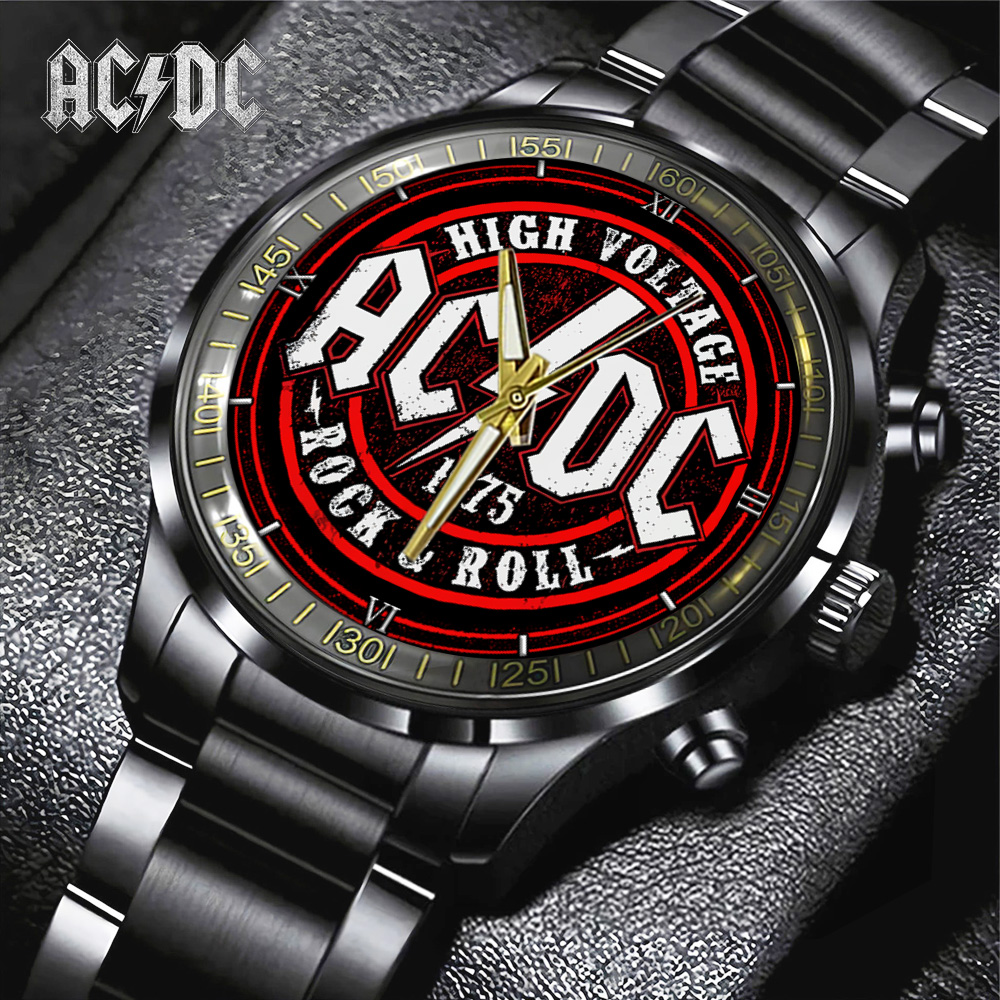 ACDC Black Stainless Steel Watch GNE1489 mk1