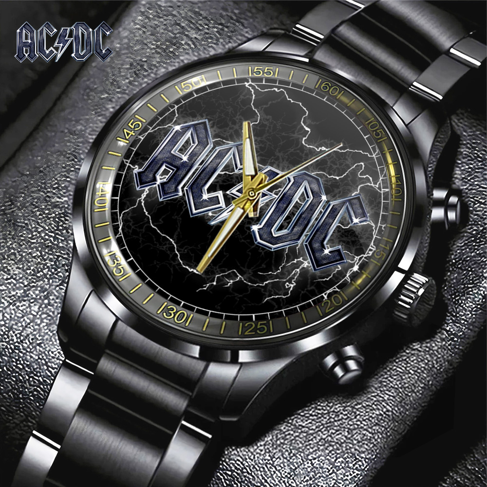 ACDC Black Stainless Steel Watch GNE1603 mk1
