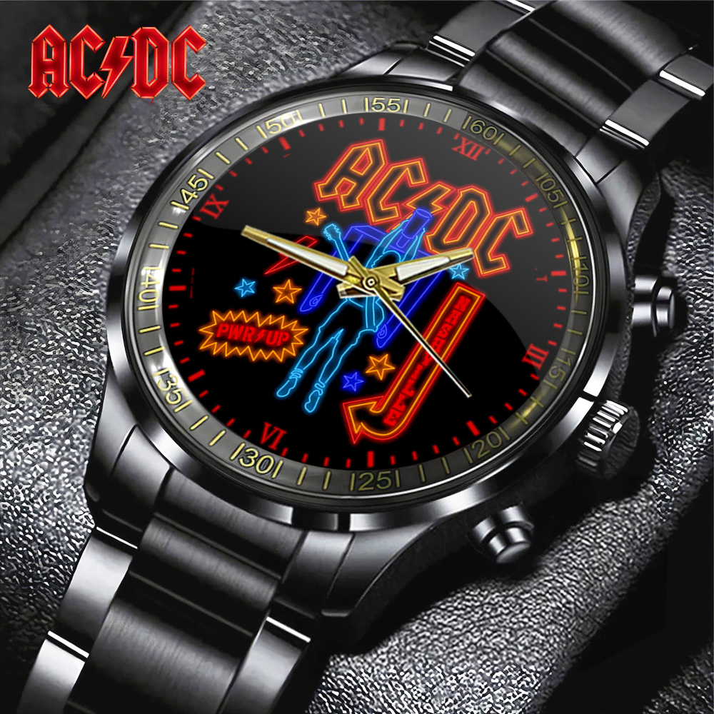 ACDC Black Stainless Steel Watch GNE3455 mk1