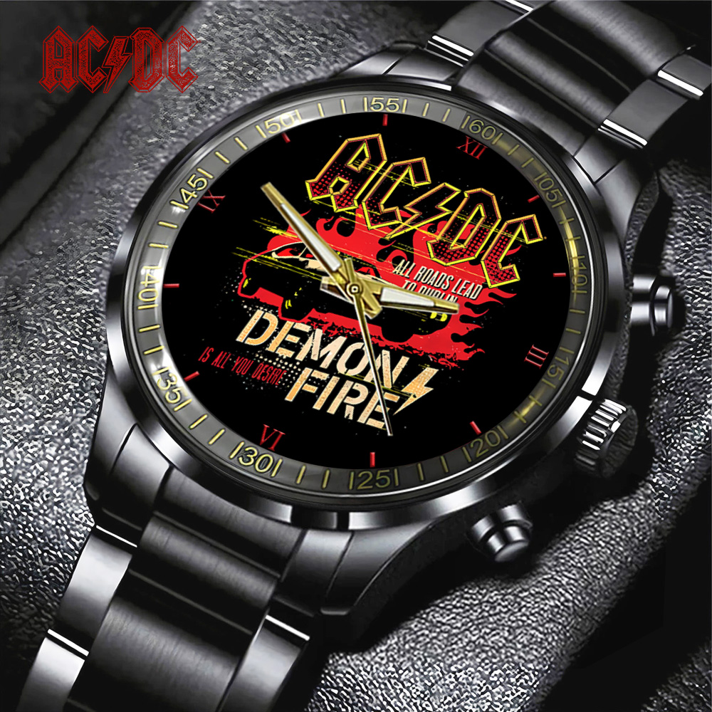 ACDC Black Stainless Steel Watch TANTN8206 mk1