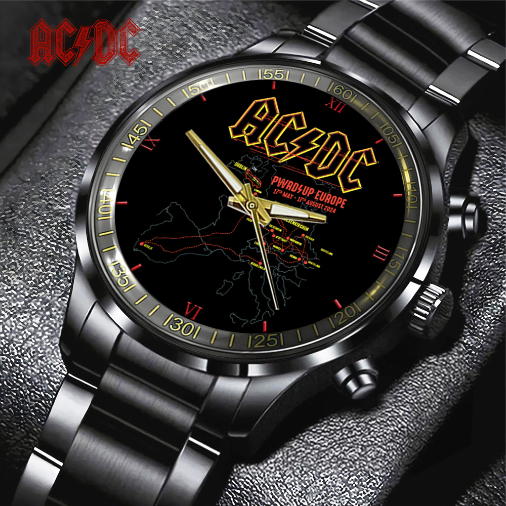ACDC Black Stainless Steel Watch TANTN8207 mk1