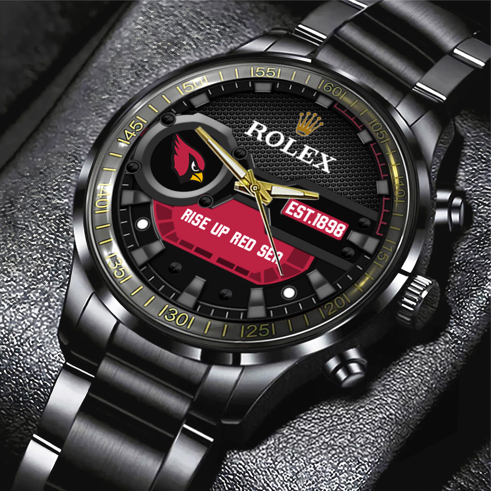 Arizona Cardinals Rolex Black Stainless Steel Watch MAITM13200